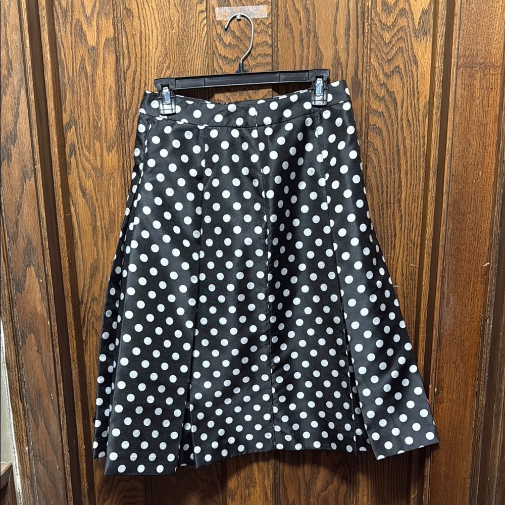 Halogen Black and White Midi A-Line Skirt for Night Out